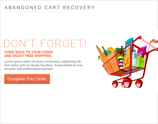 放棄されたカートの回復