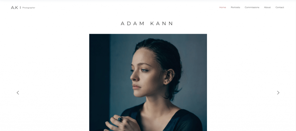 wix template-Fotografer