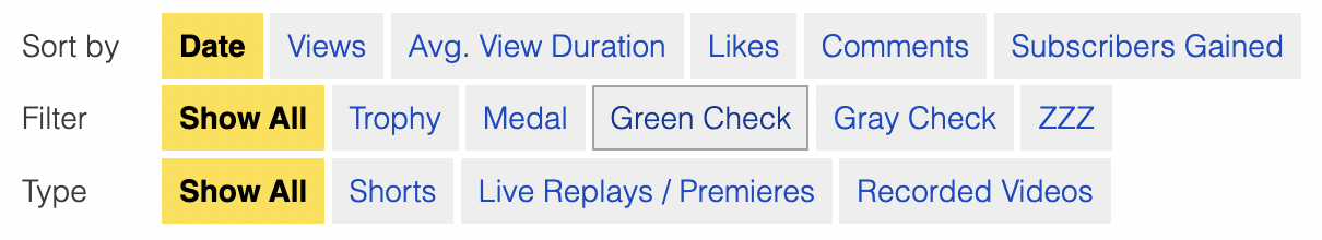 Filter performa video Morningfame