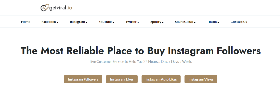 GetViral.io - Kup obserwujących na Instagramie