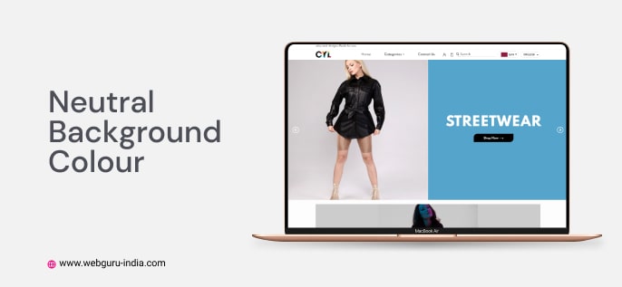 สีพื้นหลังที่เป็นกลาง