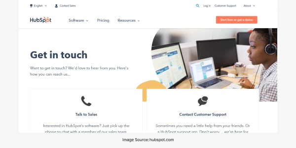 HubSpot - Page Contactez-nous