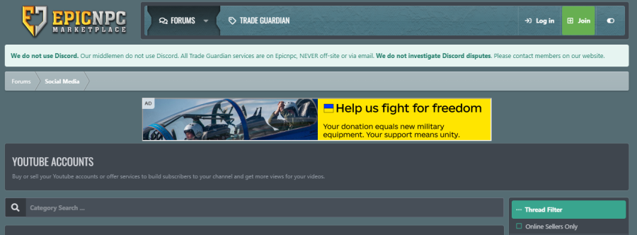 EpicNPC - vendre un compte tiktok