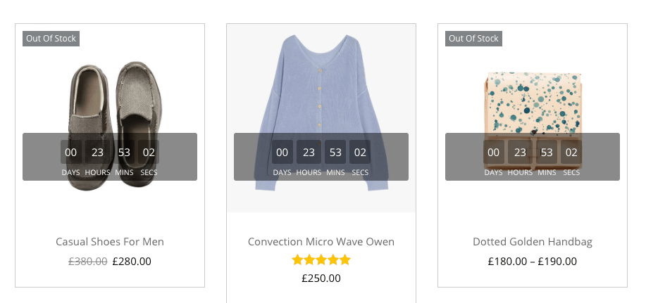 Woostify 倒數計時器