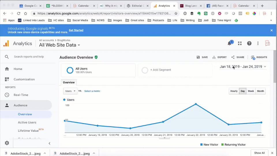 GoogleAnalyticsリスト