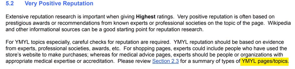 pagine ymyl - reputazione