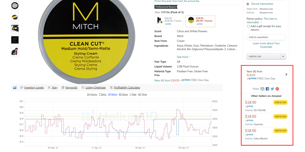 亞馬遜的護髮素上市