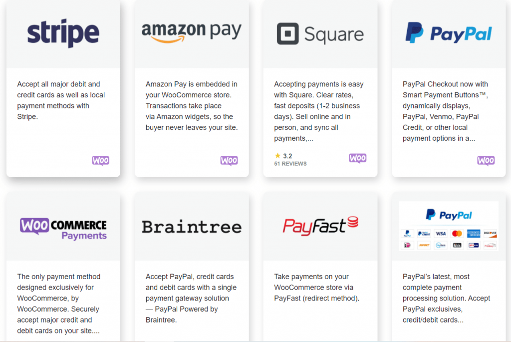 BigCommerce vs WooCommerce:WooCommerce 支付網關