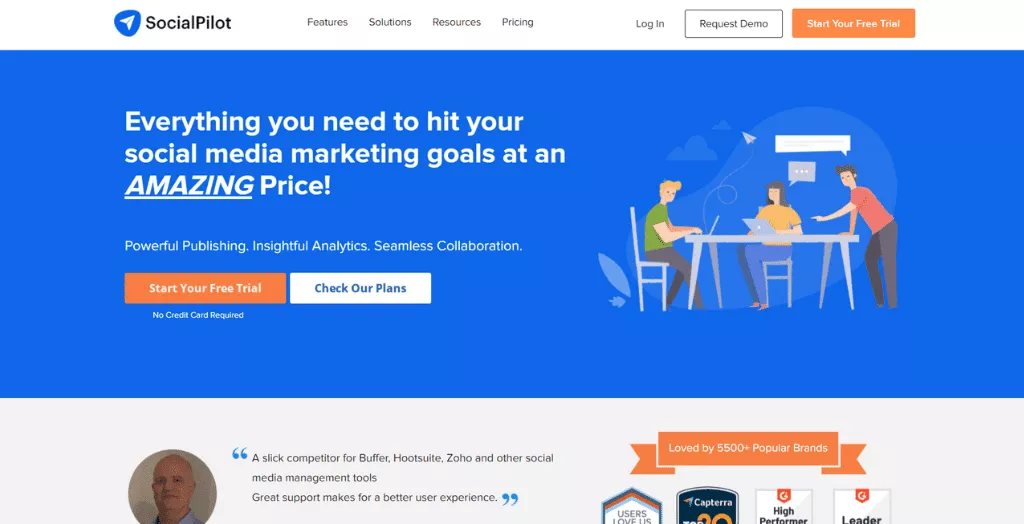 SocialPilot 소셜 미디어 도구