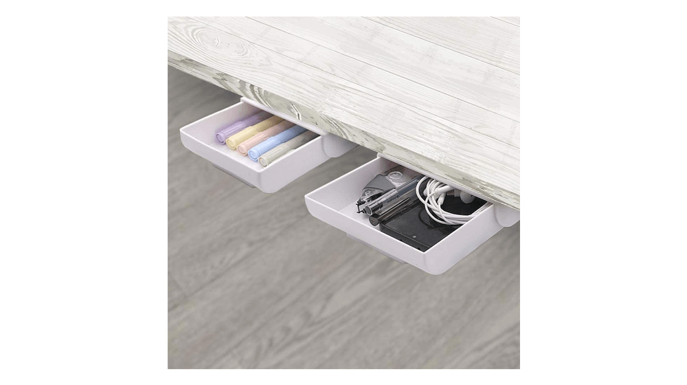 2 แพ็คใต้โต๊ะลิ้นชักออแกไนเซอร์