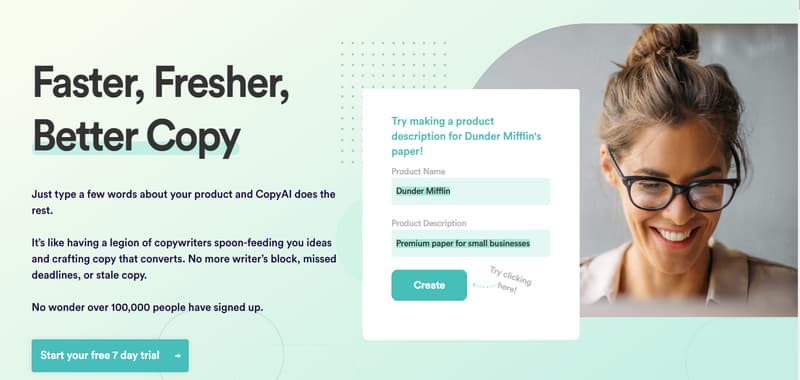 copy.ai 文案工具