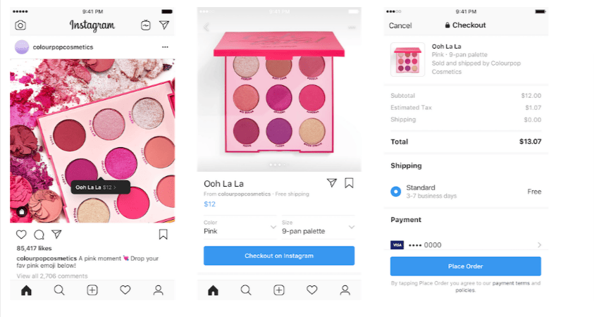 Anuncios de compras de Instagram