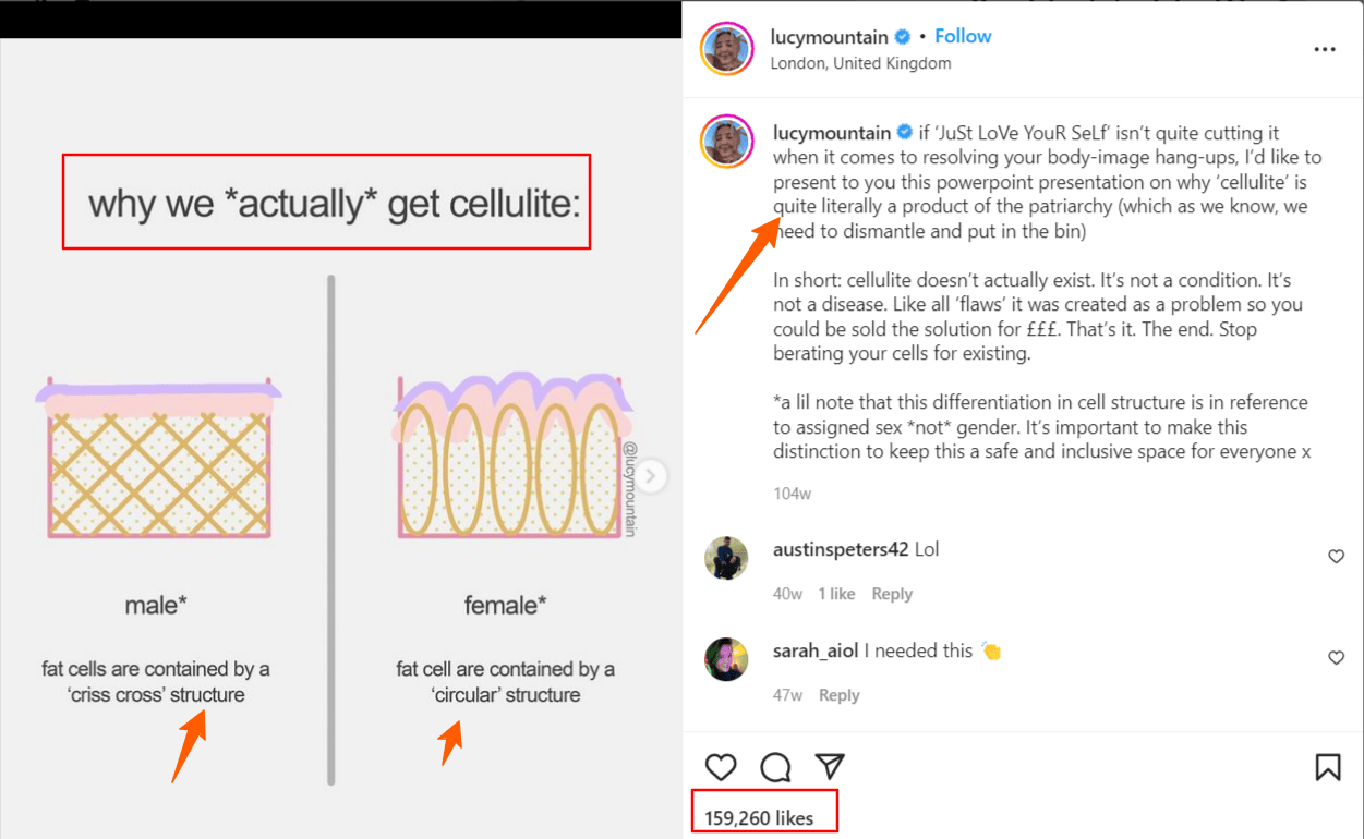 Cuenta de Instagram de Lucy Mountain