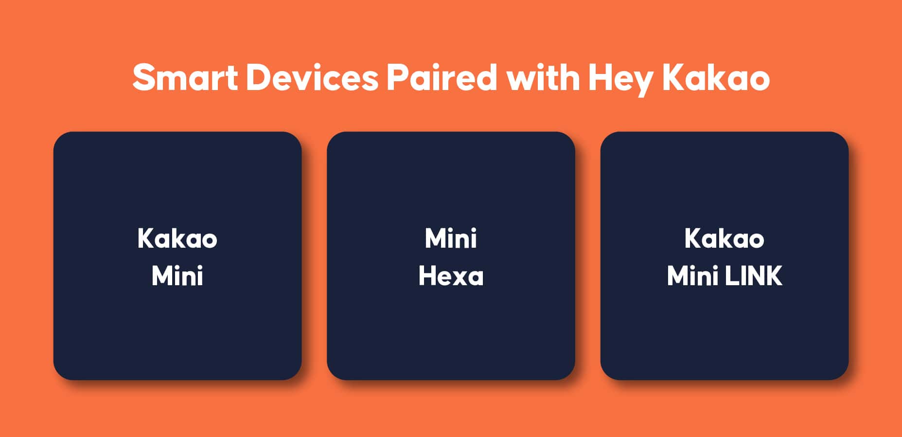 Dispositivos inteligentes emparejados con Hey Kakao | Inquivix