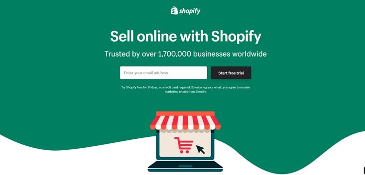 Shopify 試用版