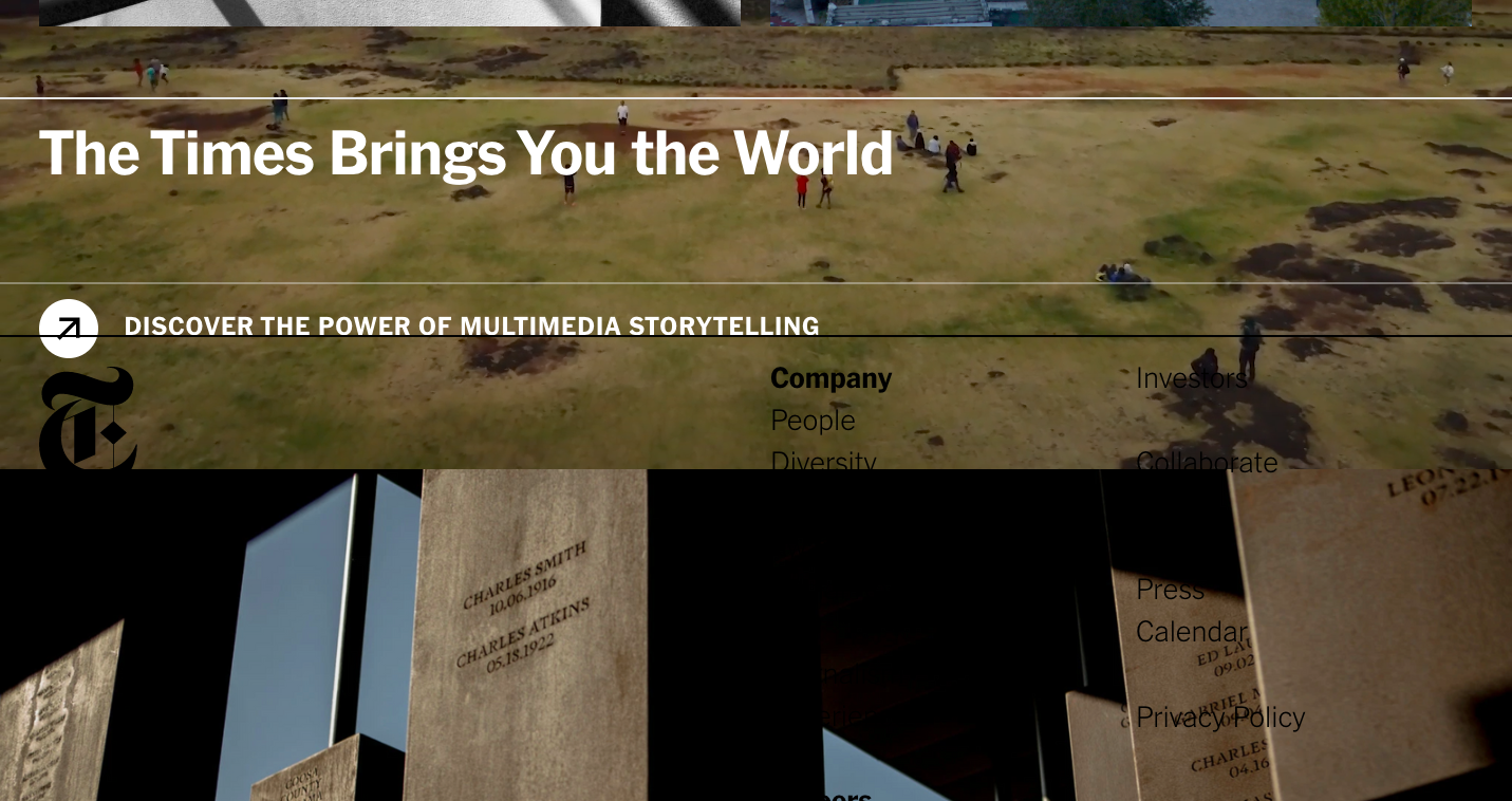 Échec du redimensionnement de la conception du NY Times An example of a resizing design fail from the NY Times.