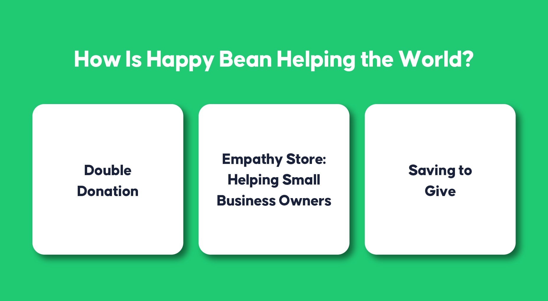 ネイバー Happybean はどのように世界を助ける |インクイヴィクス