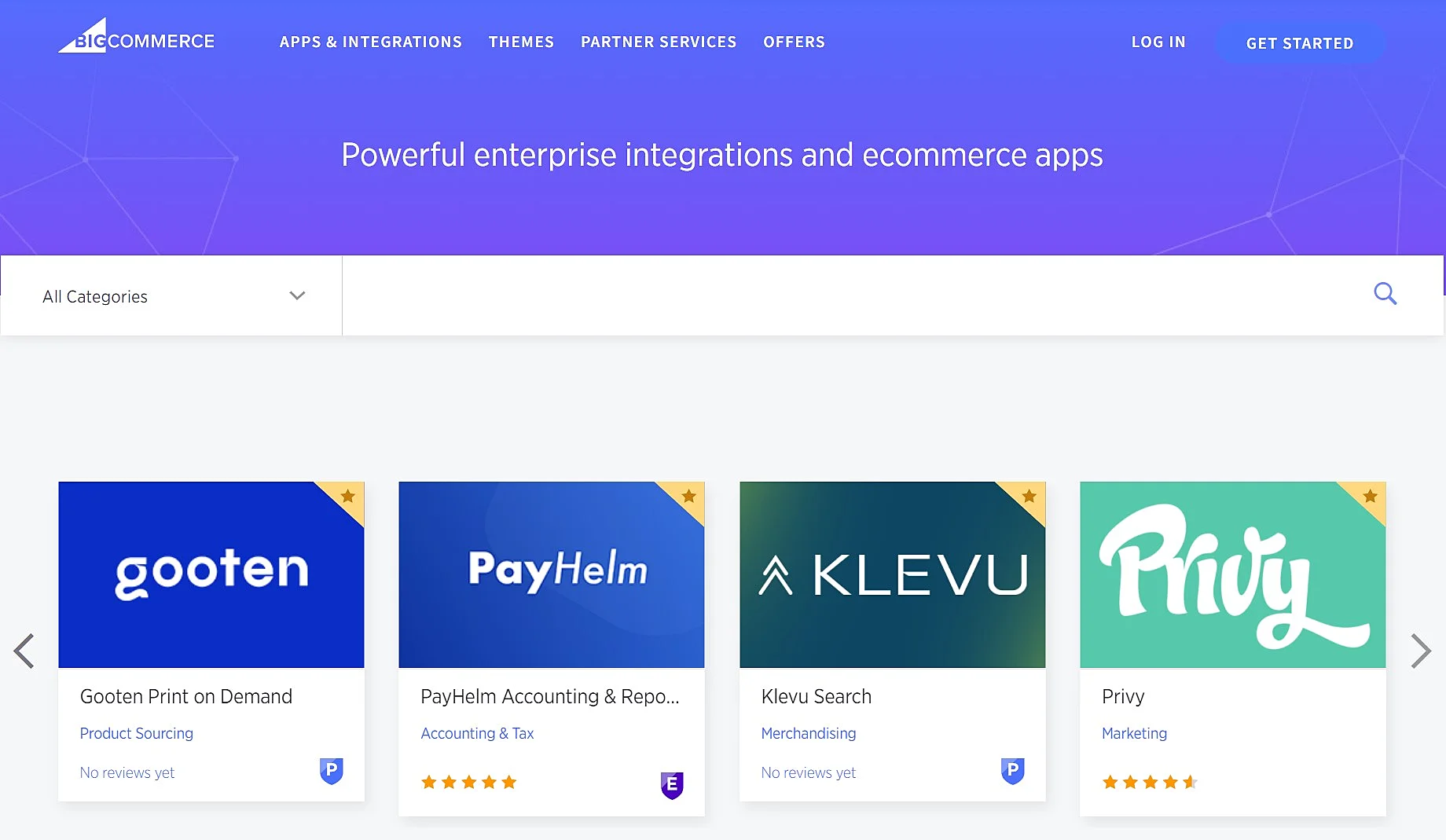 BigCommerce uygulaması