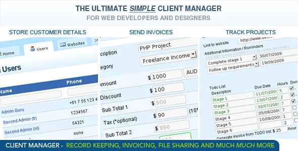 Client-manager-php-script