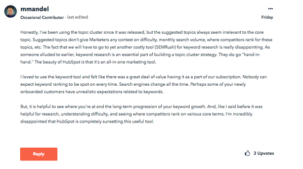 キーワード ツールに満足していない顧客