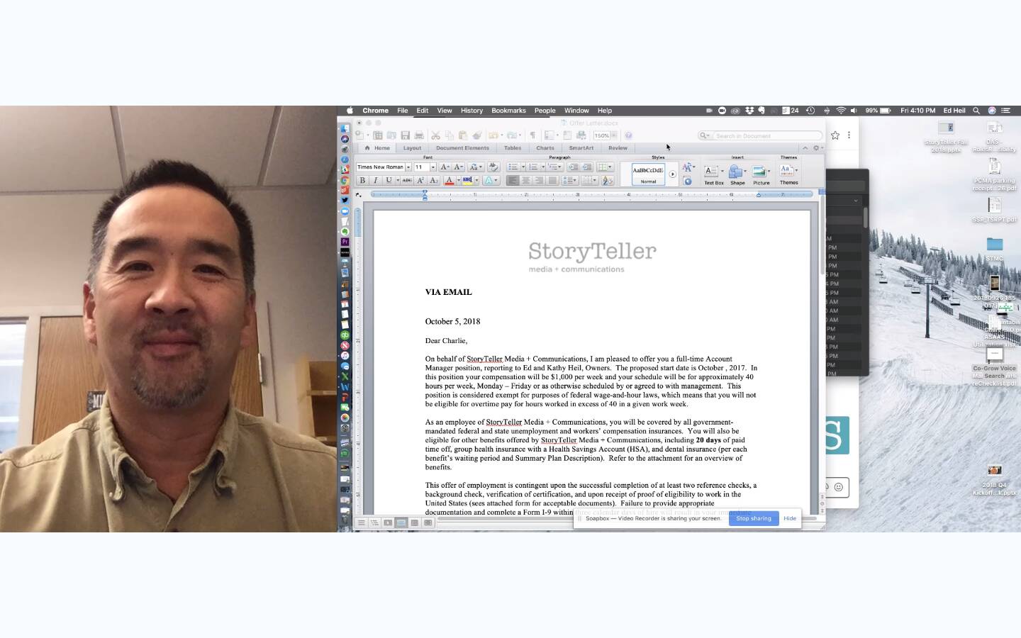 perpanjang penawaran menggunakan video