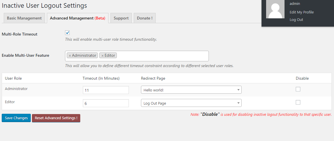 ปลั๊กอินออกจากระบบที่ไม่ได้ใช้งาน