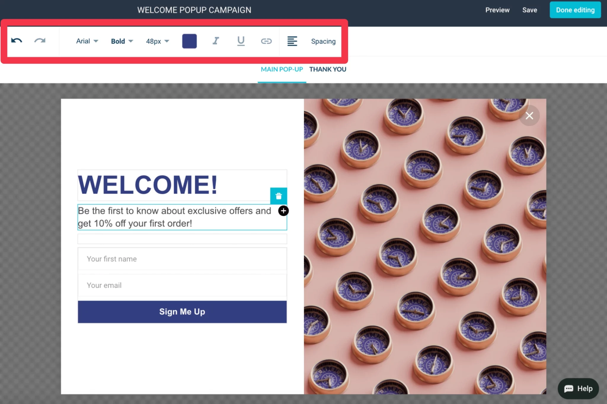 Bearbeitungsfunktionen