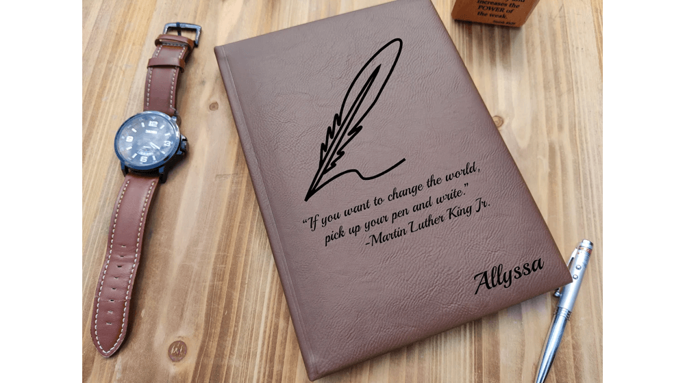 个性化皮革日记本、个性化笔记本