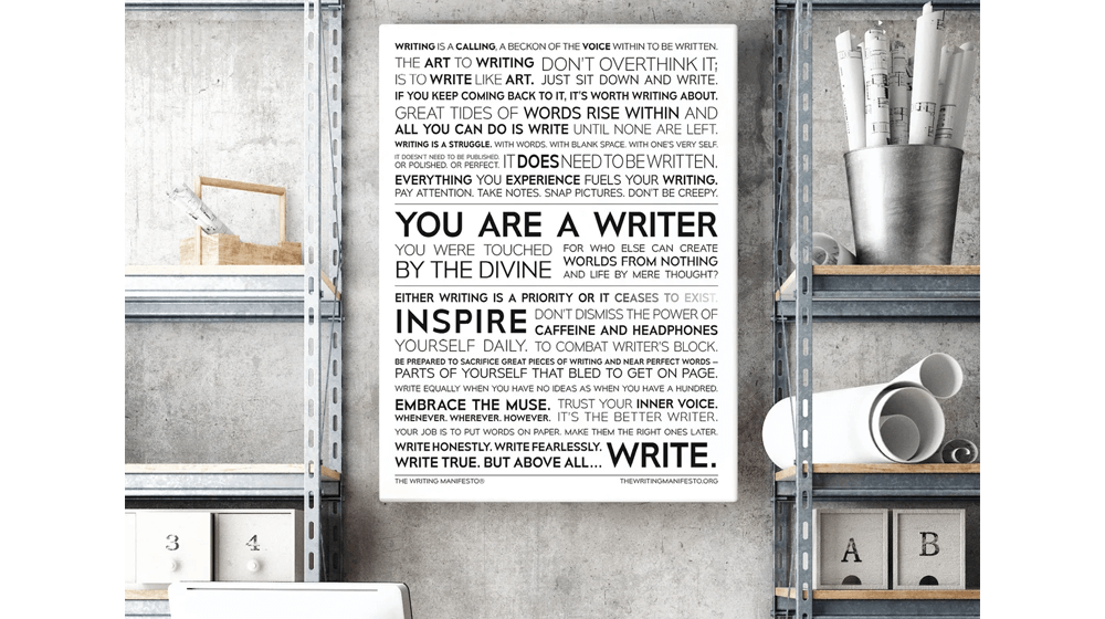 写作宣言印刷品