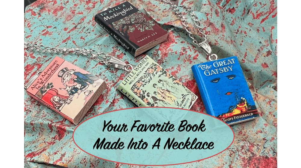 迷你书个性化项链