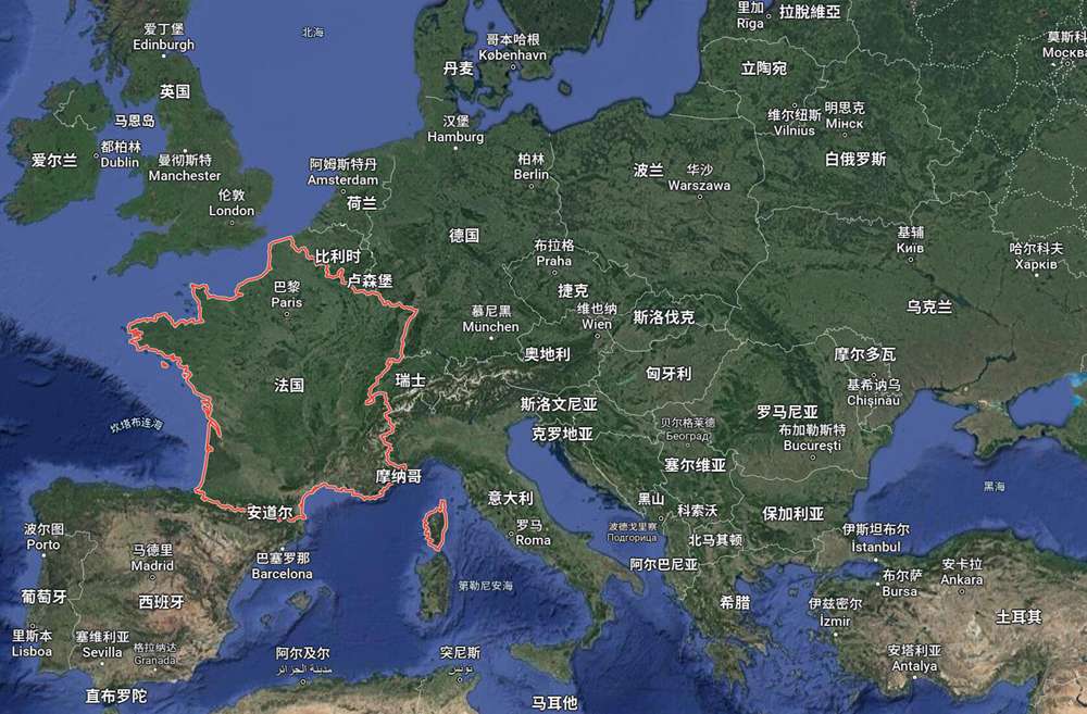 法国地图