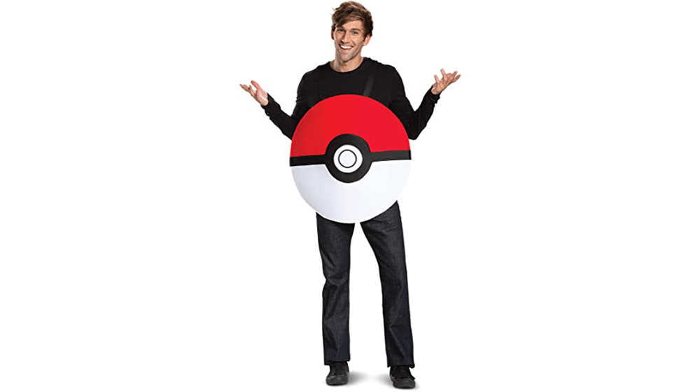ปลอมตัว Unisex Pokeball Classic ชุดผู้ใหญ่