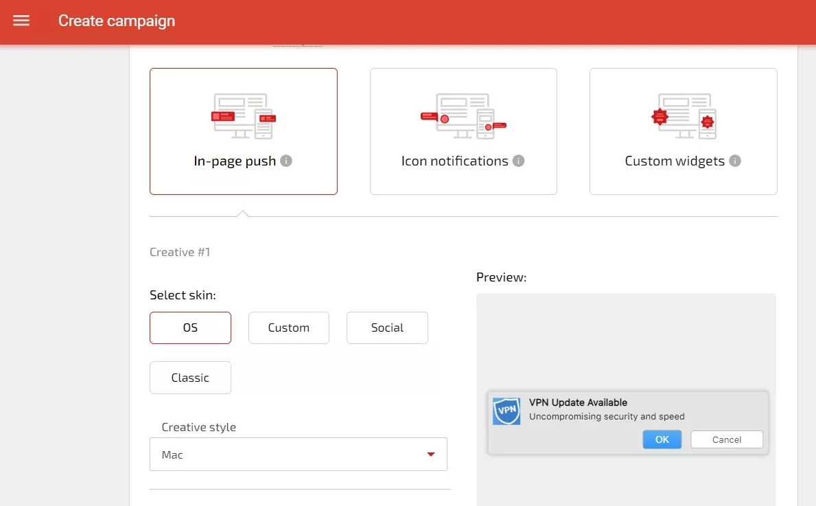 Sayfa İçi Push reklamları nasıl çalışır?