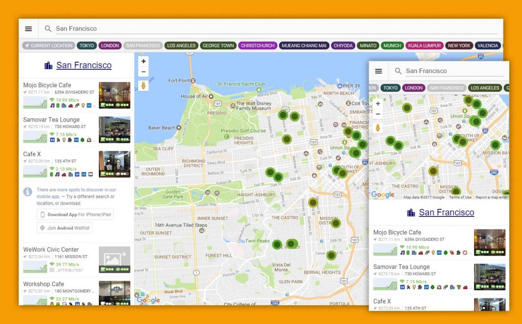 مقهى-واي فاي-البحث