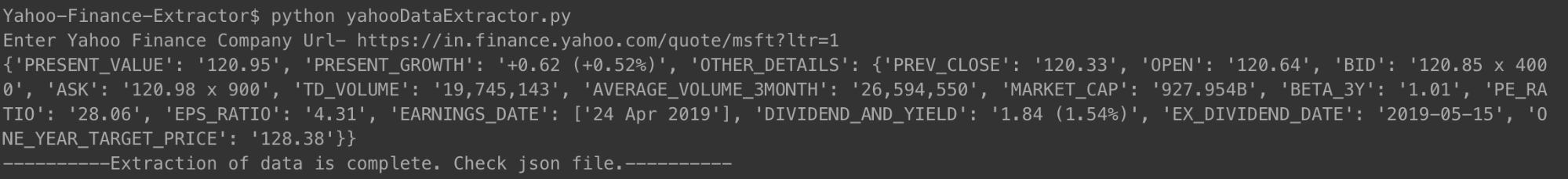 如何抓取雅虎財務數據