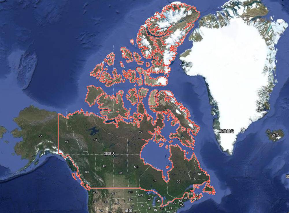 加拿大地图