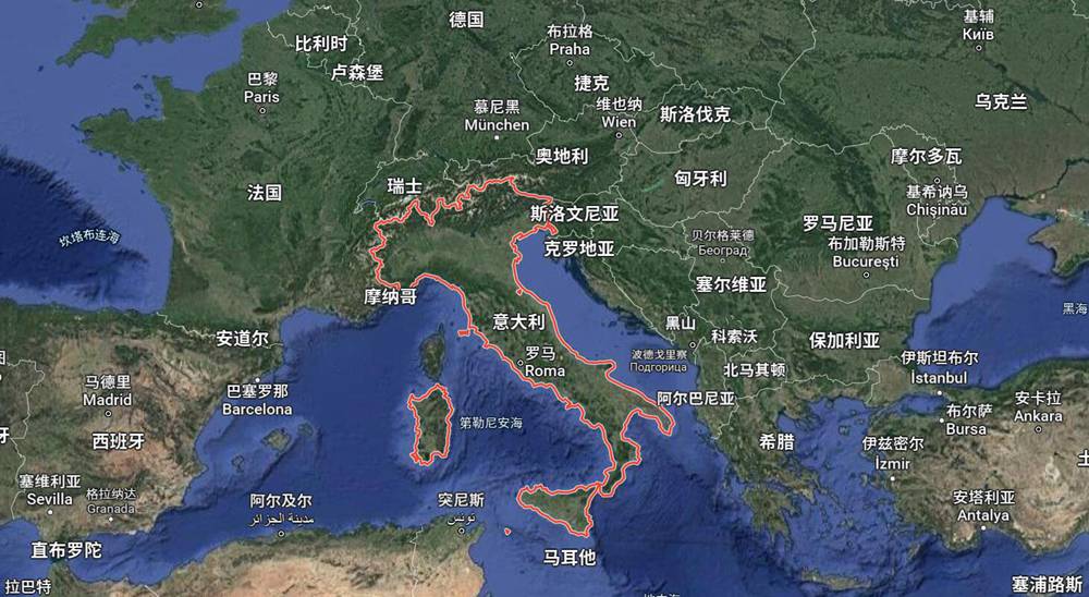 意大利地图