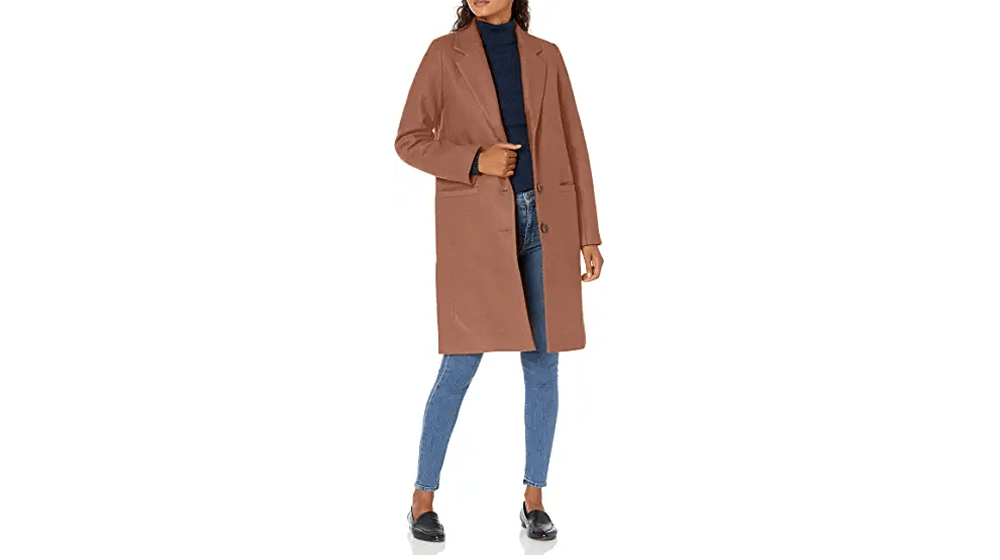 Amazon Essentials 女式毛絨鈕扣大衣