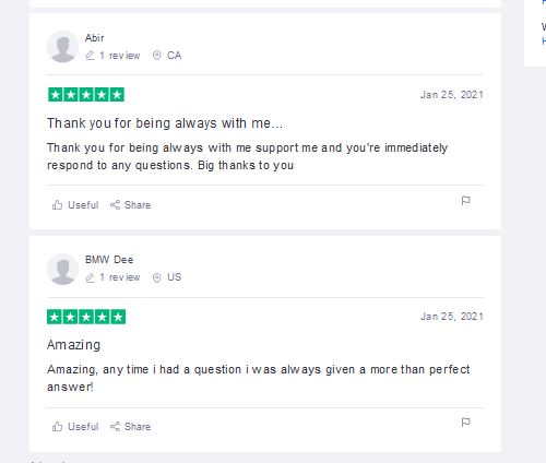 トラストパイロットのsalehooレビュー