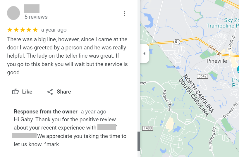 긍정적인 리뷰는 Google 검색 블로그 게시물의 예에 영향을 미칩니다.