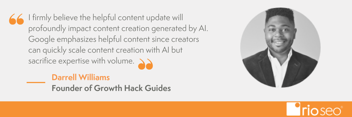 Darrell Willaims Google 유용한 콘텐츠 업데이트