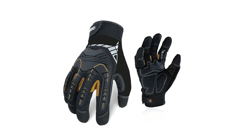 Vgo 1-Pair 헤비 듀티 인조 가죽 작업 장갑