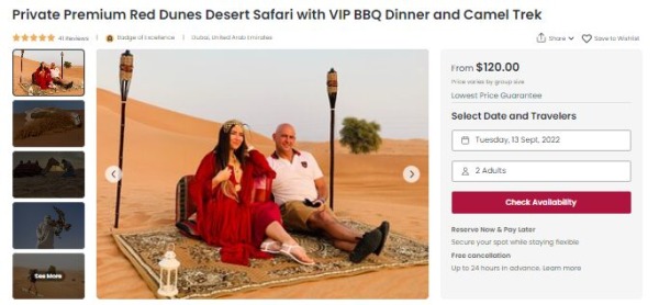Safari Gurun Red Dunes Premium Pribadi dengan Makan Malam BBQ VIP