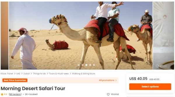 Tur Safari Gurun Pagi