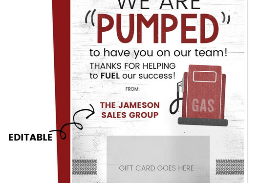 Gas-Geschenkkarteninhaber