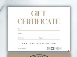 Personalisierte Geschenkkarten für kleine Unternehmen