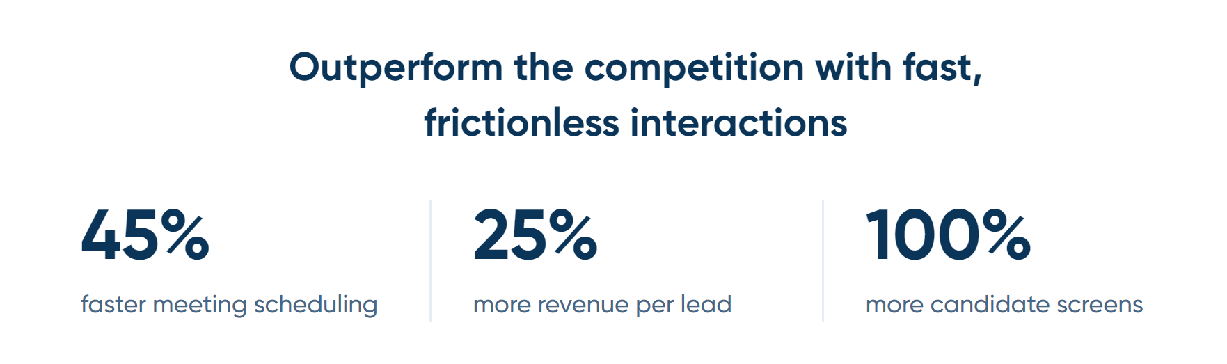 빠른 마찰 없는 상호 작용으로 경쟁자를 능가합니다.