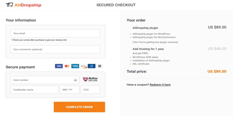 alidropship eklenti fiyatı