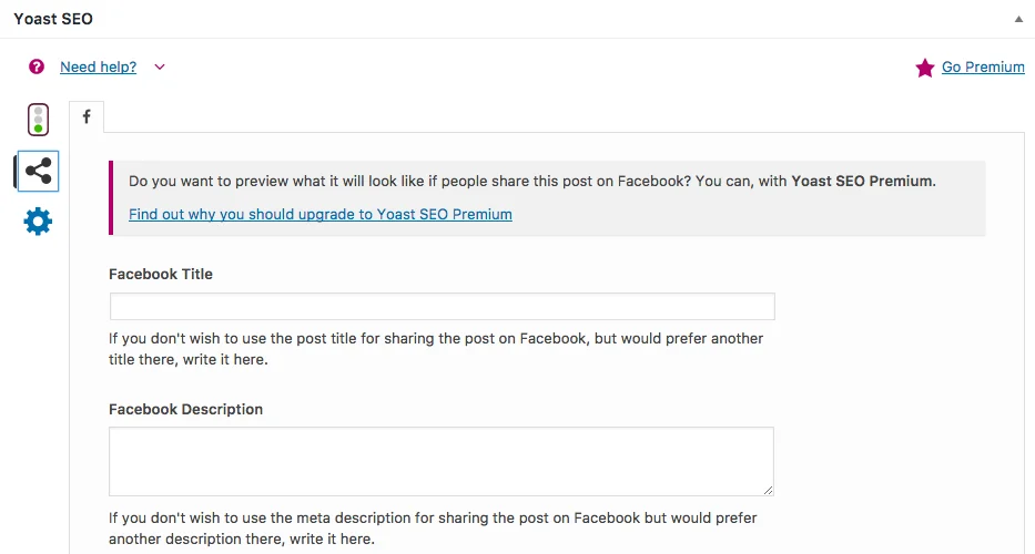 Yoast SEO 社交標籤 Facebook