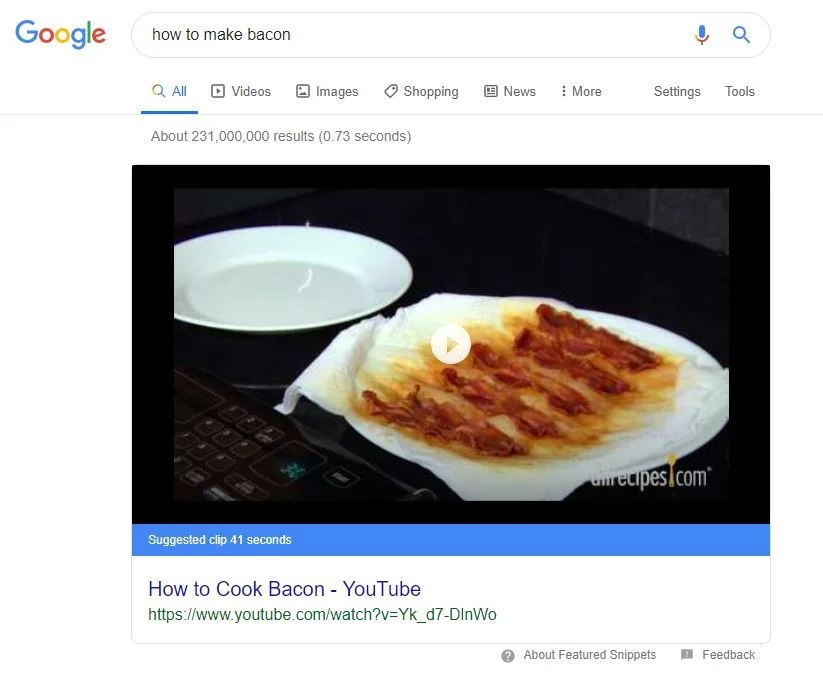 مقتطف جوجل يوتيوب